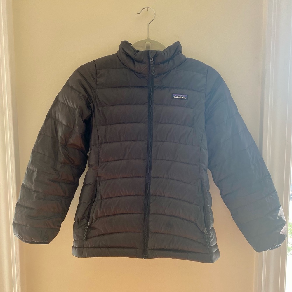 Patagonia Kids’ Down Sweater, Black, Size L
